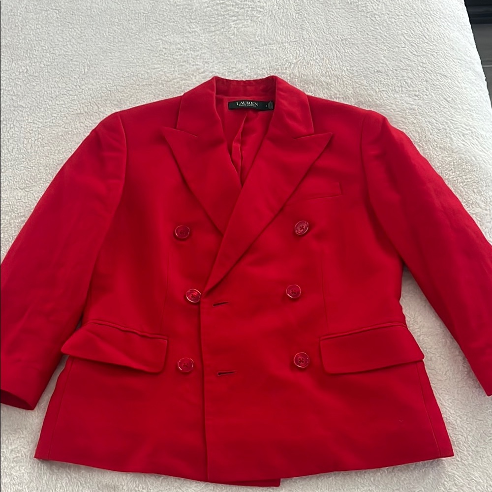 Ralph Lauren Vibrant Red Blazer